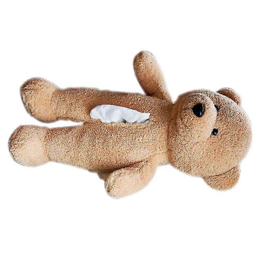 Creative Bear Shape Tissue Box Holder For Kitchen Bathroom 37x15x5cm 1Pack