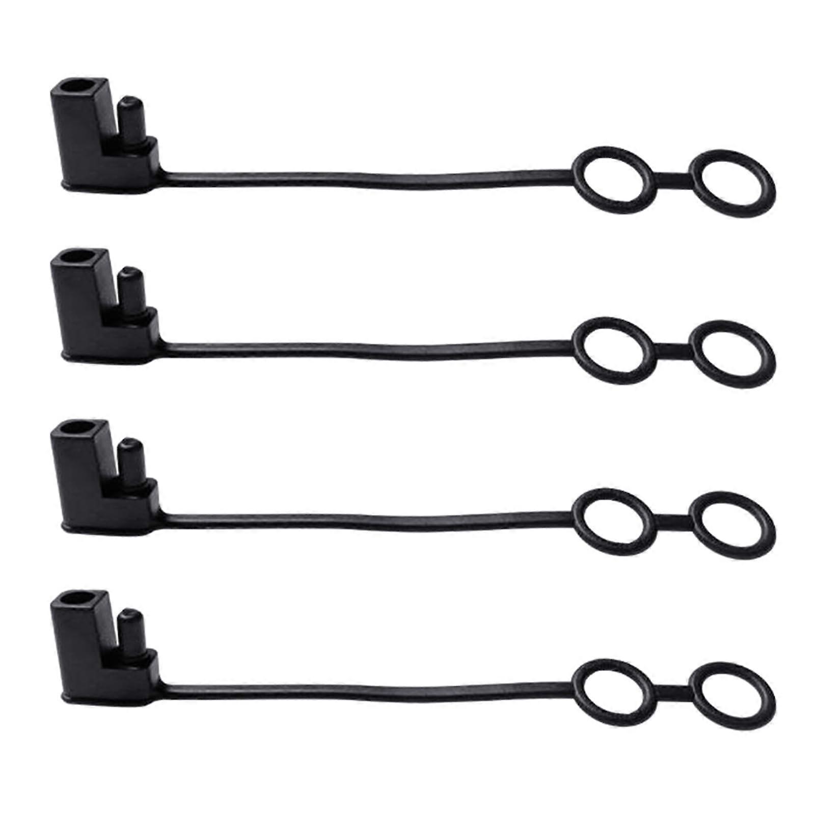 4Pcs Solar Connector Covers Waterproof Dustproof Outdoor Durable PVC Power Cable Caps