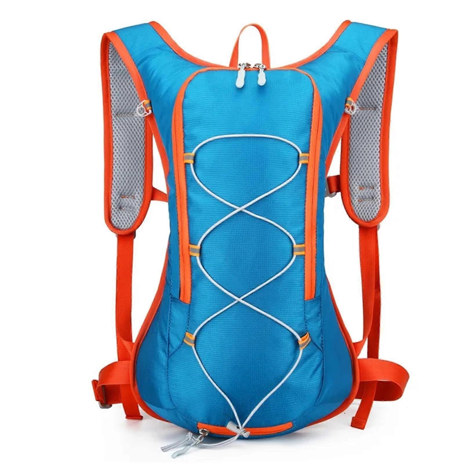 Cycling Backpack 12L Lightweight Waterproof Breathable Hydration Pack for Hiking Running Blue