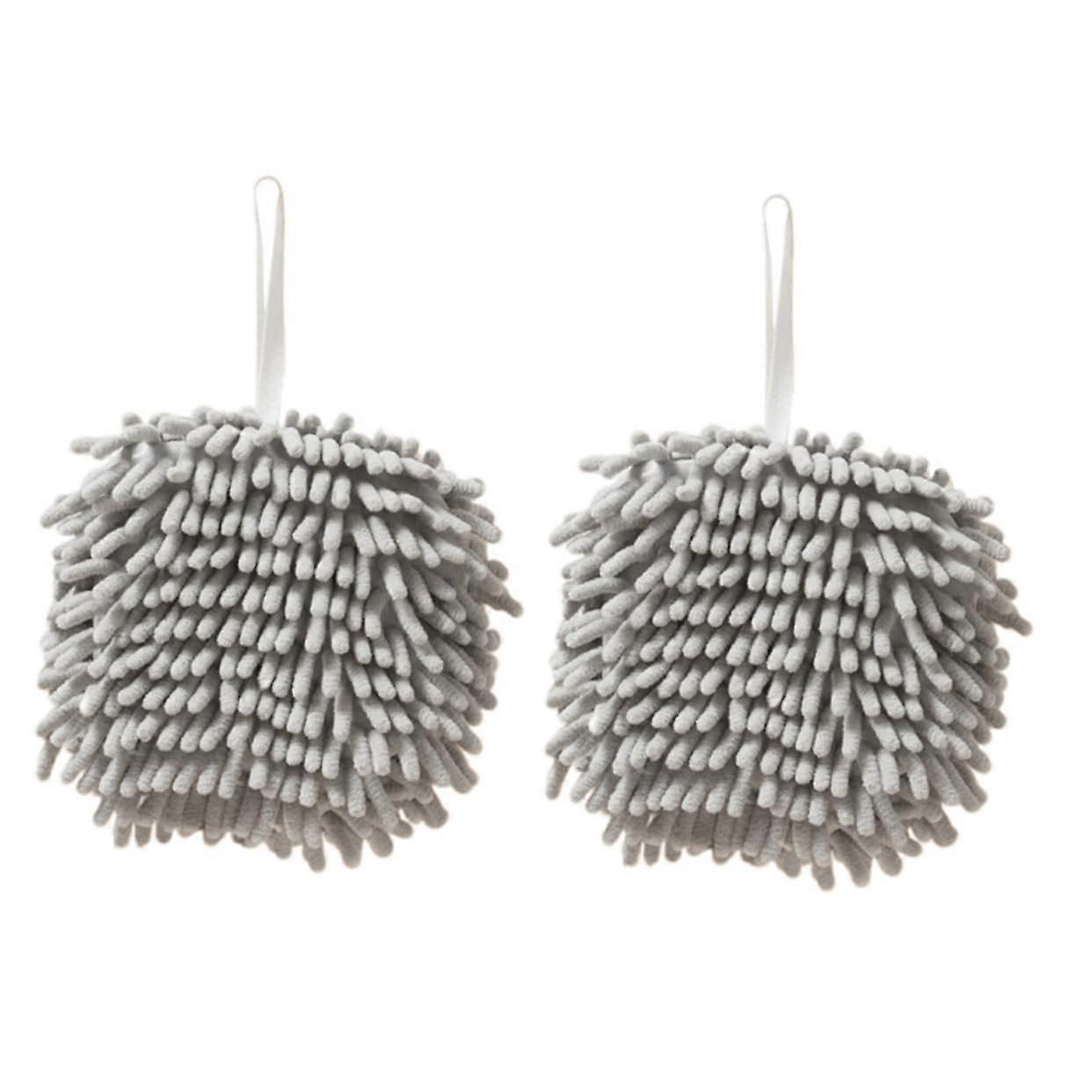 2pcs Quick Drying Hand Towels Soft Cotton Face Towels Absorbent for Kitchen and Bathroom