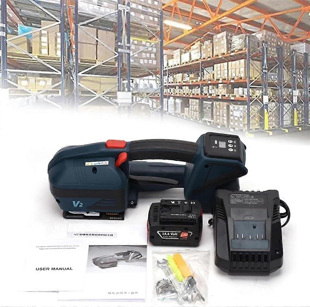 Electric Strapping Tool Automatic Weld and Cut for PP PET with Rechargeable Battery Cordless