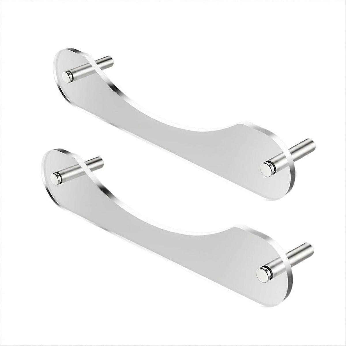 2Pcs Wall Mount Acrylic Hat Rack Organizer for Baseball Caps,