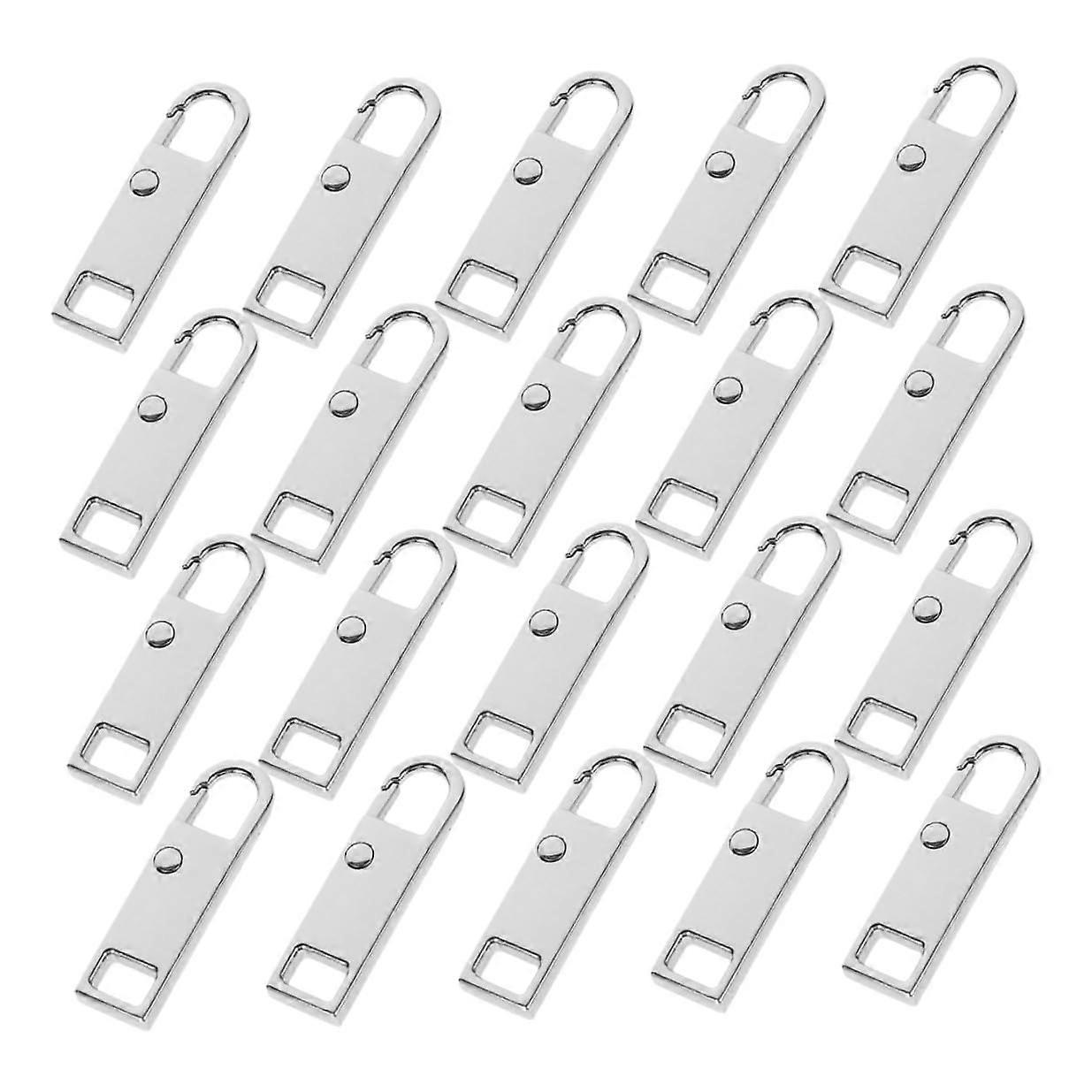 20pcs Zipper Pull Replacement Tabs Universal Detachable for Jackets Luggage Backpacks Boots Clothing