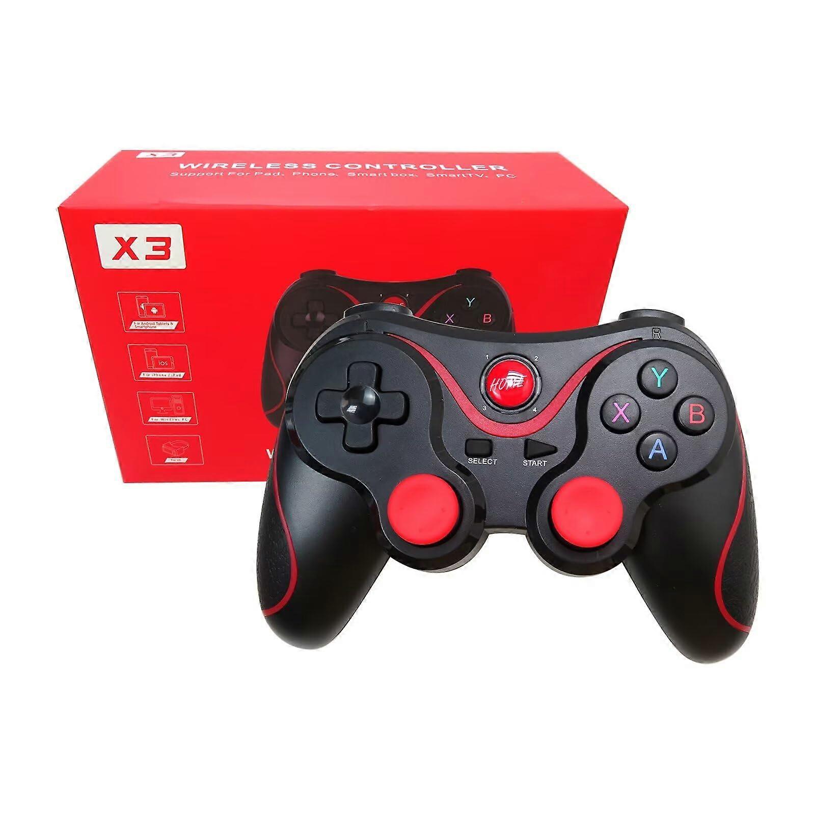 Bluetooth Game Controller with 14 Buttons, Adjustable Holder, Long Battery Life for Android iOS Tablet