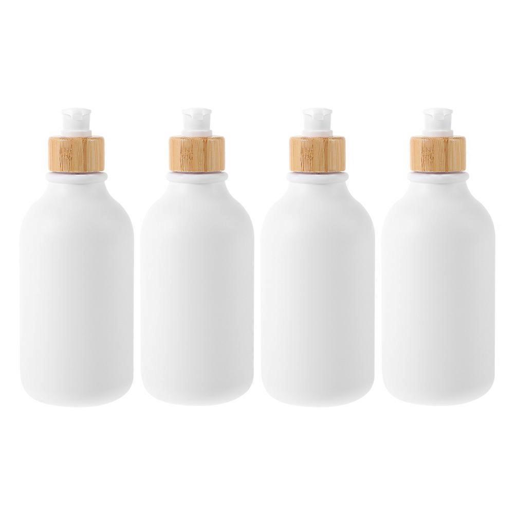 Empty Pump Bottles for Shampoo Dispensers 8Pcs Refillable White Set