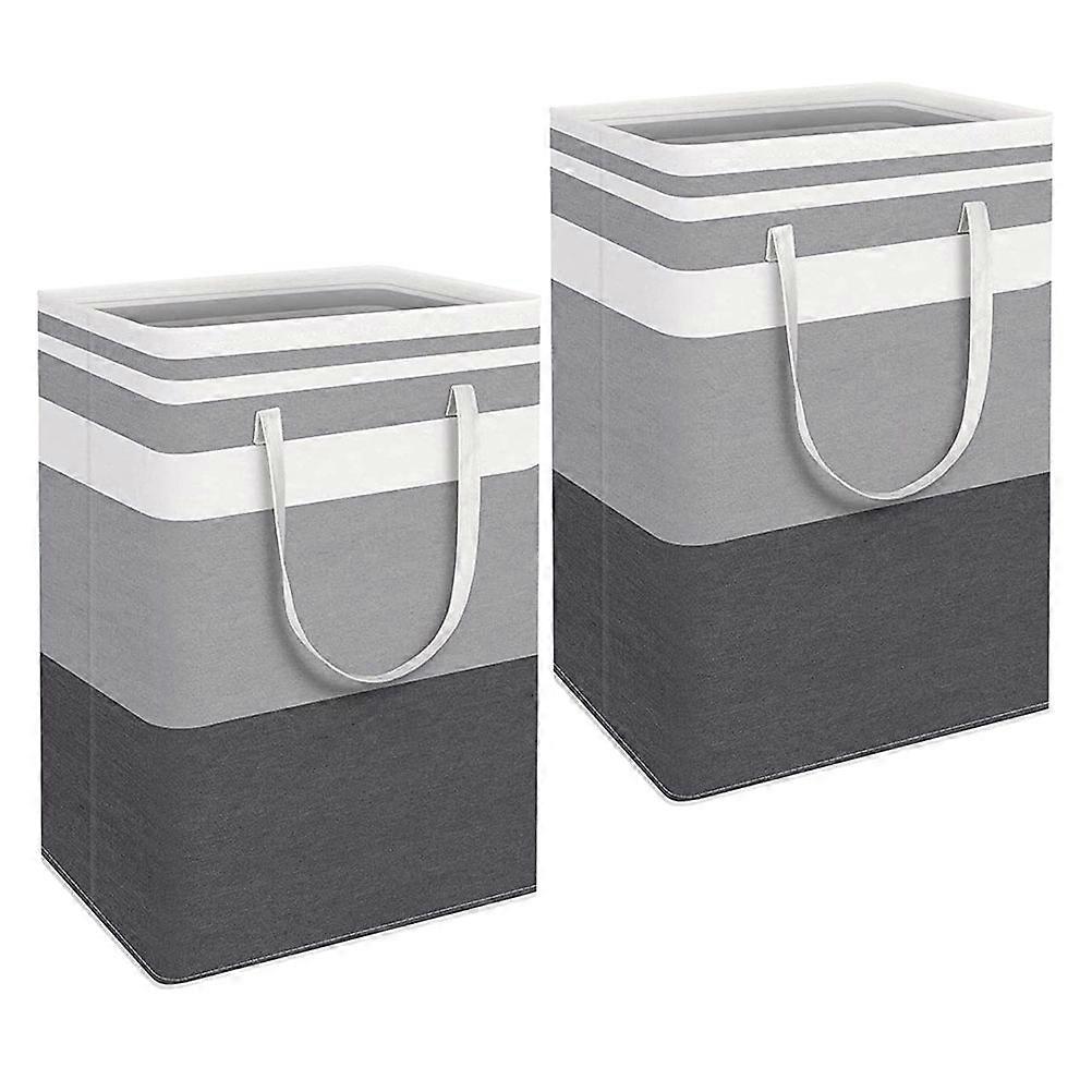 Laundry Basket Large Laundry Hamper for Storage Use 2Pcs with Handle