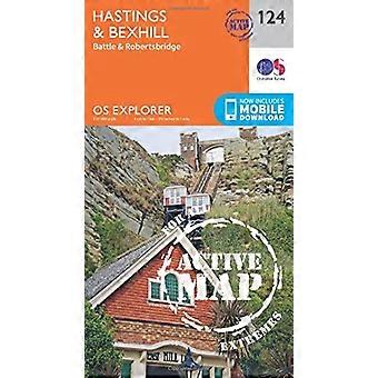 OS Explorer carte Active (124) Hastings et Bexhill (OS Explorer carte Active)