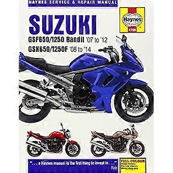 Suzuki GSF650/1250 Bandit & GSX650/1250F palvelun & Korjausopas: vuosien 2007 – 2013 (Haynes huolto- ja korjaus Manuals)