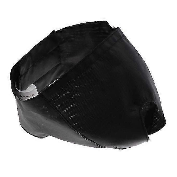 Adjustable Cat Muzzle for Grooming, No-Bite Mask in Black