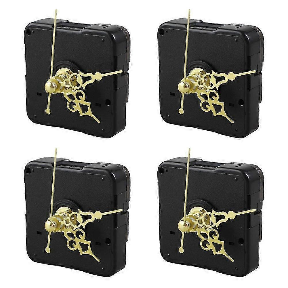 4X DIY Clock Metal Texture Creative Wall Clock Retro Wall Clock Movement Accessories