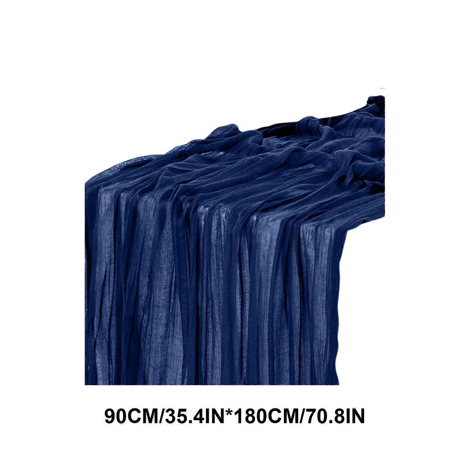 Solid Color Table Runner, Boho Gauze Fabric Table Runner Rustic Sheer Runner for Wedding Birthday Party