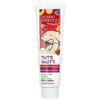 Desert Essence, Barn, Tandkräm Gel, Tutti Frutti, 4.7 oz (133 g)