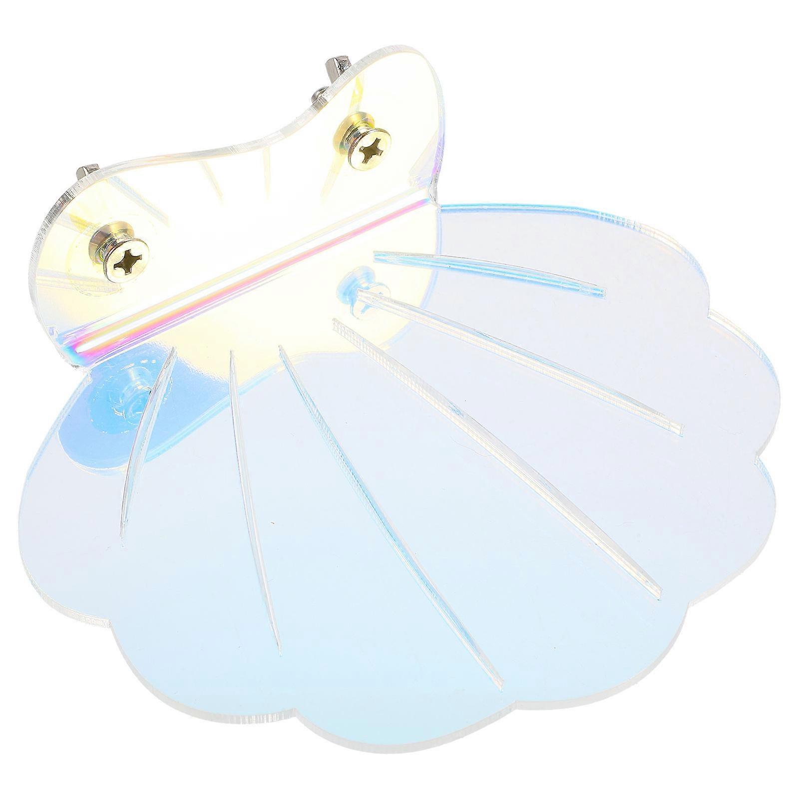 Parrot Perch Stand Acrylic Shell Shape for Bird Training Platform