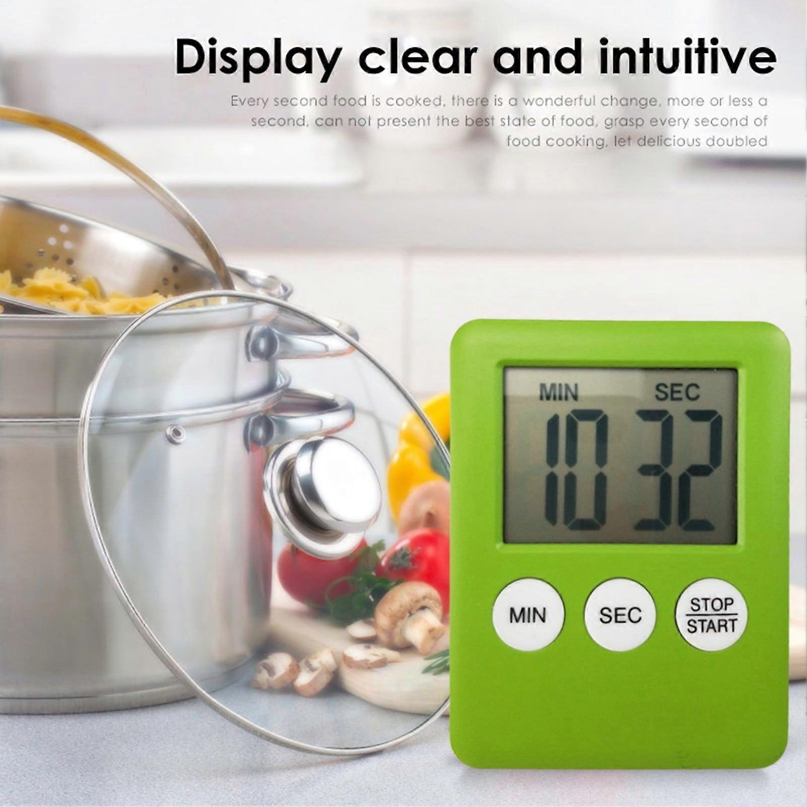 Practical LCD Screen Cooking Timer - Smooth Surface ABS - Magnetic Baking Reminder - for Kitchen