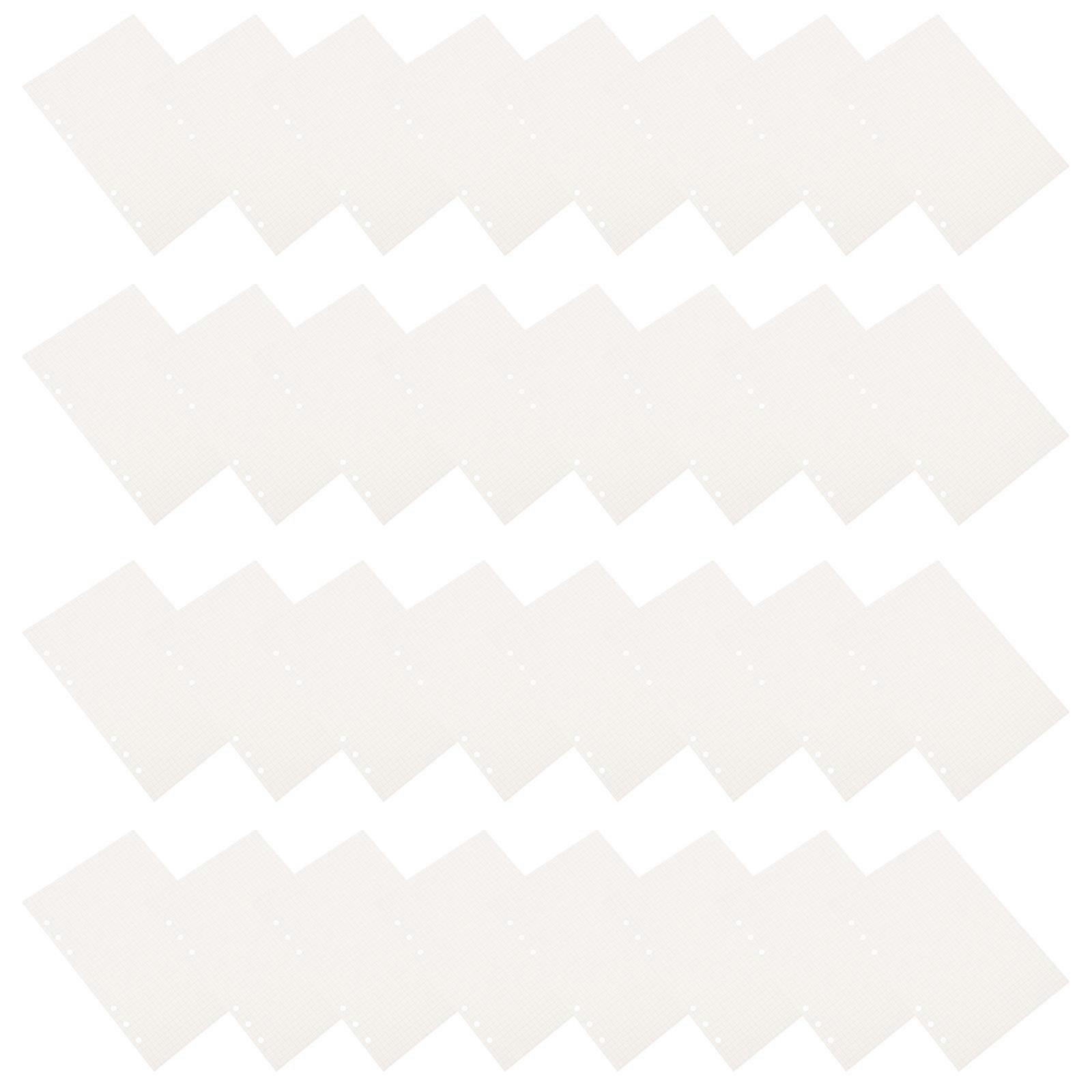 A5 Grid Refill Paper Binder Refills for Smooth Writing 45 Sheets