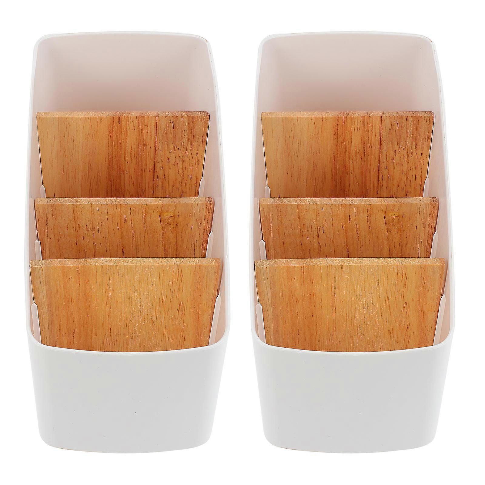 Remote Controller Storage Shelf Multifunctional for Cosmetics 2Pcs Set