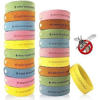 Mückenschutzarmband, 20er-Pack, DEET-frei, Insektenschutzband, sicher, wasserdicht, Insektenschutzarmband WY-26