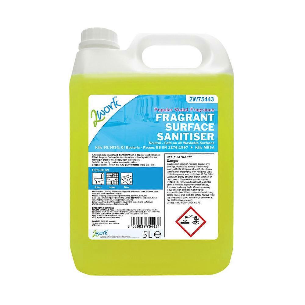 2Work Fragrant Surface Sanitiser 5 Litre 2W75443