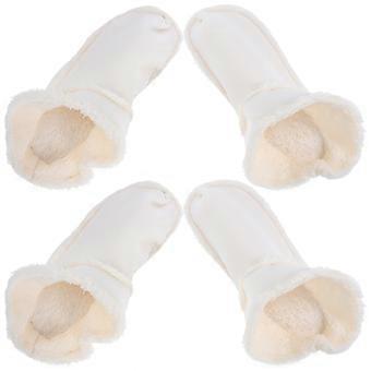 Lightweight Plush Clog Shoes Lining for Warmth 2Pairs White