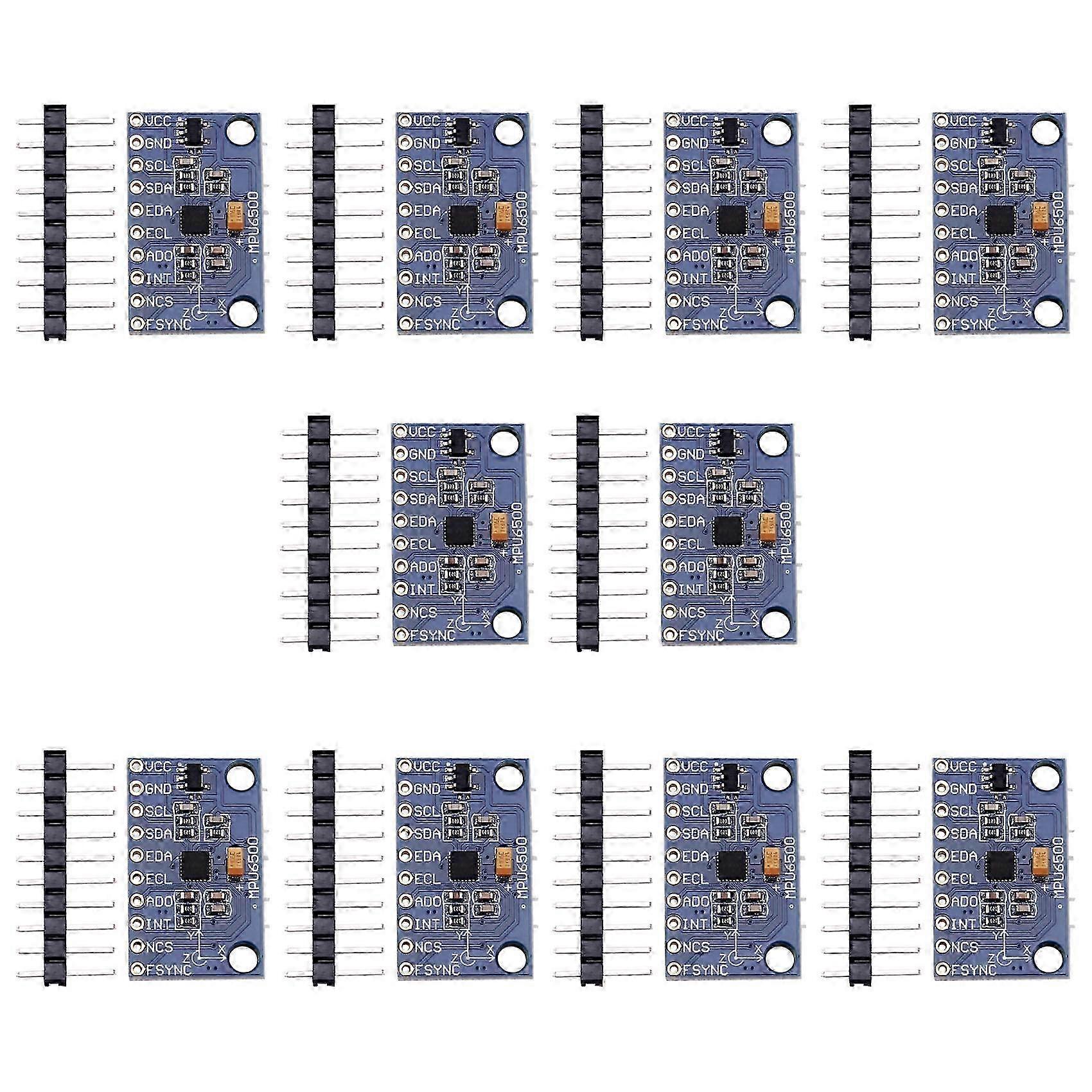 10Pcs MPU6500 Gyroscope Accelerometer Sensor Module 6-Axis GY-6500 Sensor Module IIC Communication Protocol