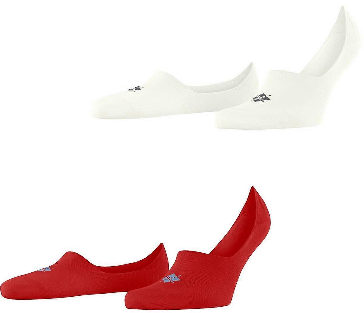 Burlington Everyday 2-Pack No Show Socks - Active Red