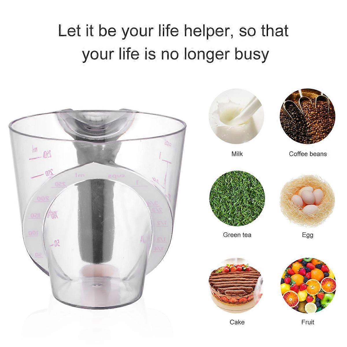 1Pc Creative Plastic Measuring Cup with Scale (250ml)