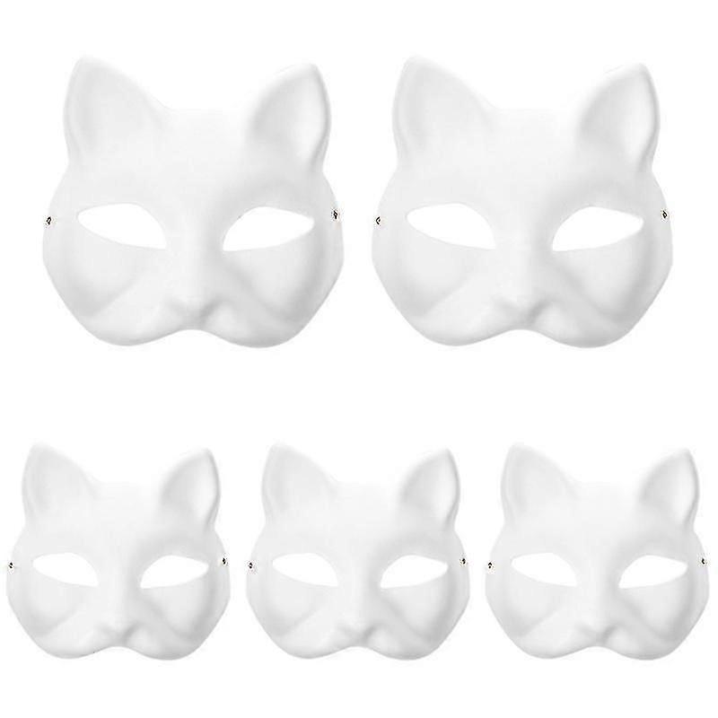 Unleash Creativity with 5pcs Blank Mask Set
