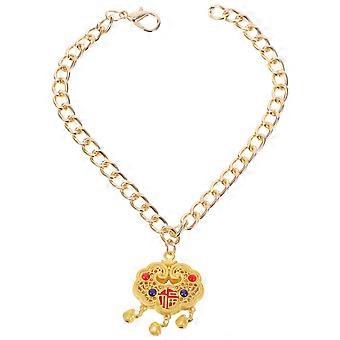 Pet Metal Longevity Lock Pendant Necklace for Cats and Dogs with Adjustable Length