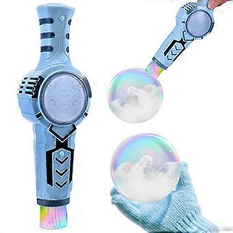 Kids Electric Bubble Maker with Smoke, Magic Fog Bubble Blower Wand, Outdoor Party Toy for Boys & Girls