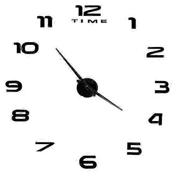 Wall Clock Large 80-120cm Black 12 Numbers