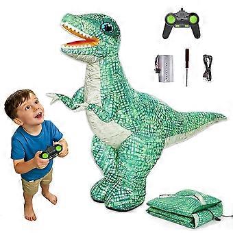 Large Remote Control Inflatable Dinosaur Toy with Fast 20s Inflation, 360° Rotation, Rechargeable
