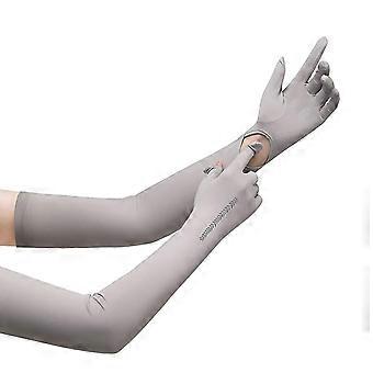 100% New,women Uv Sun Protection Long Gloves Full Finger Touchscreen Non Slip Gloves Breathable Summer Outdoor Gloves 26-27