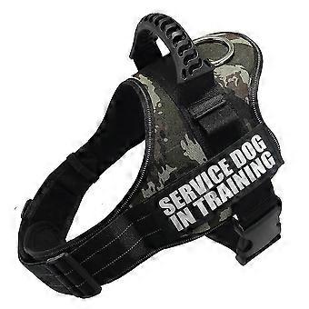 Pet Dog Harness Reflective Rope Nylon Handle Adjustable Anti-collision Vest Harness Compat