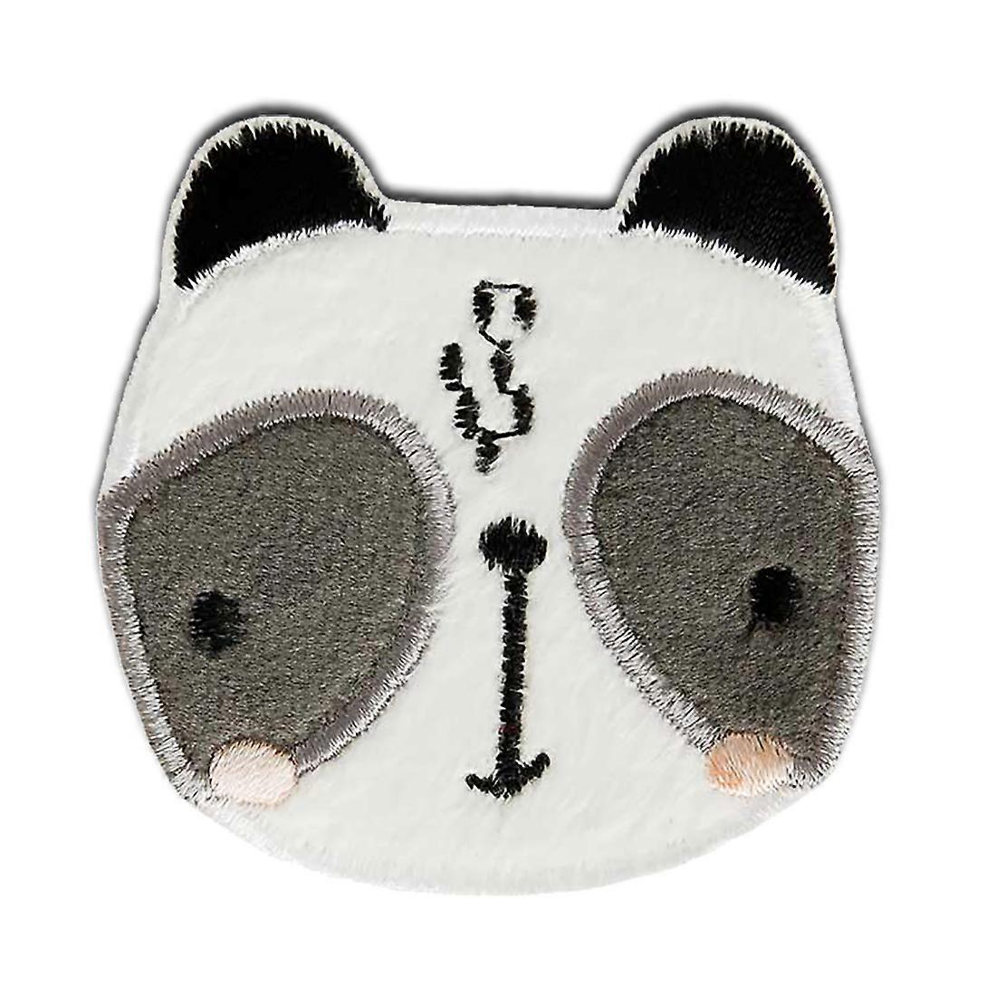 Zoo Animals Panda - Patch, Iron-on patch, Iron on, Size: 5.5 x 5.4 cm