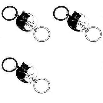6X Couple Keychain Cute Valentine'S Day Gifts compatible with Him,Her,Cat Lover,Best Friend Husband Wife
