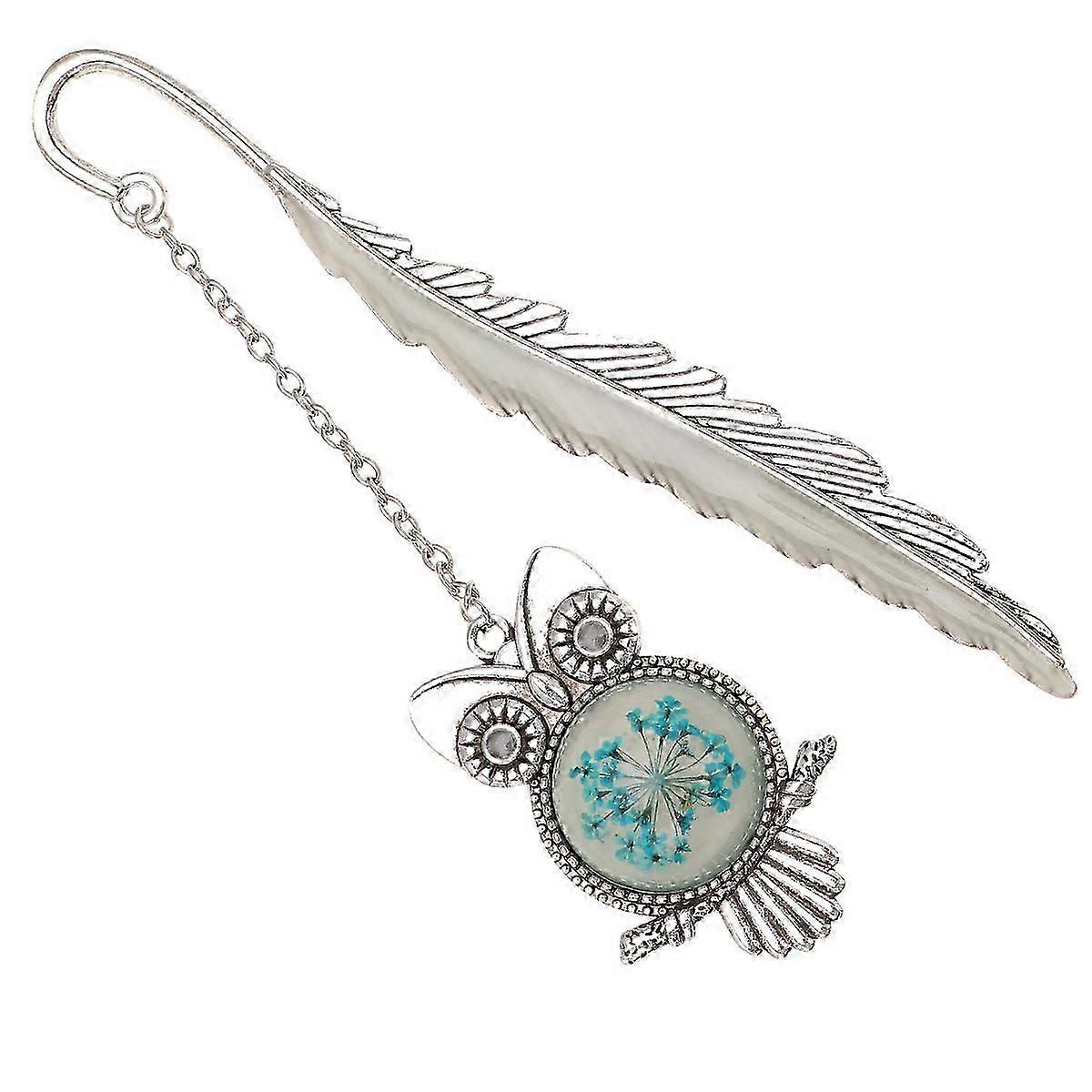 Vintage Silver Owl Metal Bookmark for Note Marking Reading Study