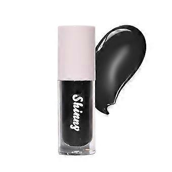 Black Lip Gloss - Vegan Hydrating Formula, Long Lasting Non-Sticky Glossy Finish, P01 Black