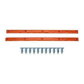 Ribbein Rails Slitesterk Slitesterk Stabil Fleksibelt glanset utseende Longboard Rails Ribs BonesOrange