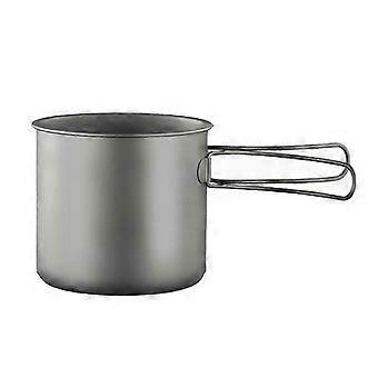 Panelas de acampamento de metal Panelas de cozinha ao ar livre com alça dobrável Panelas de acampamento para acampamento Caminhadas Piquenique Viagem