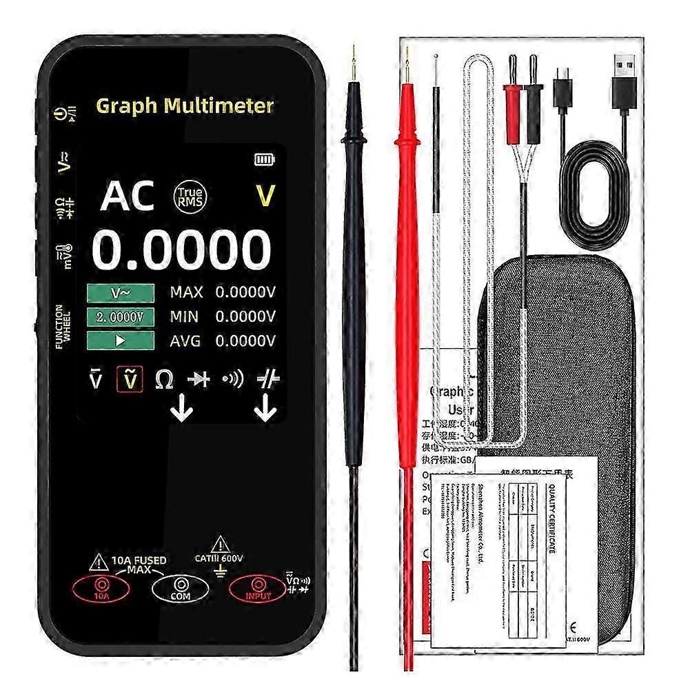 S500 Intelligent Digital Multimeter, Voltage Waveform Recording, Temperature Testing, Current, Scree