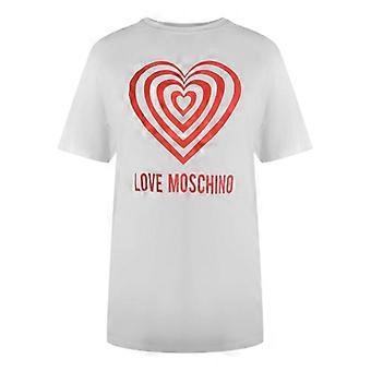 Love Moschino Damen Hypno Heart T-Shirt