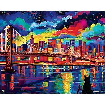 Midnight in San Francisco Jigsaw Puzzle for Adults SQZ1388
