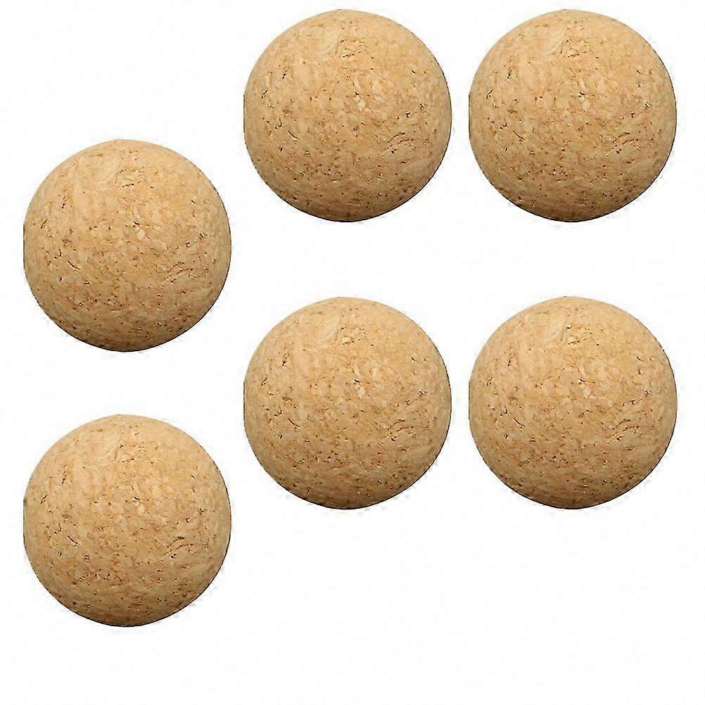 For Table Soccer & Foosball: Professional 6 Pcs Replaceable Cork Foosballs