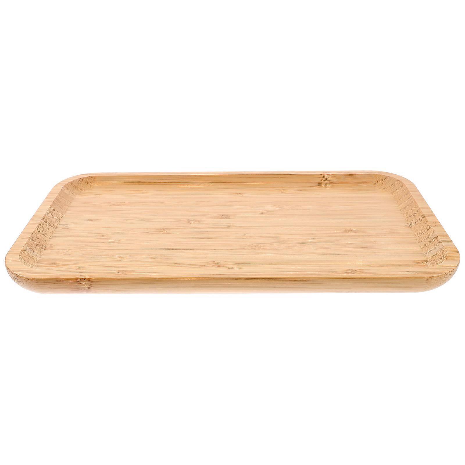 Beige Tray Rectangular Snack Serving Plate for Storage Use
