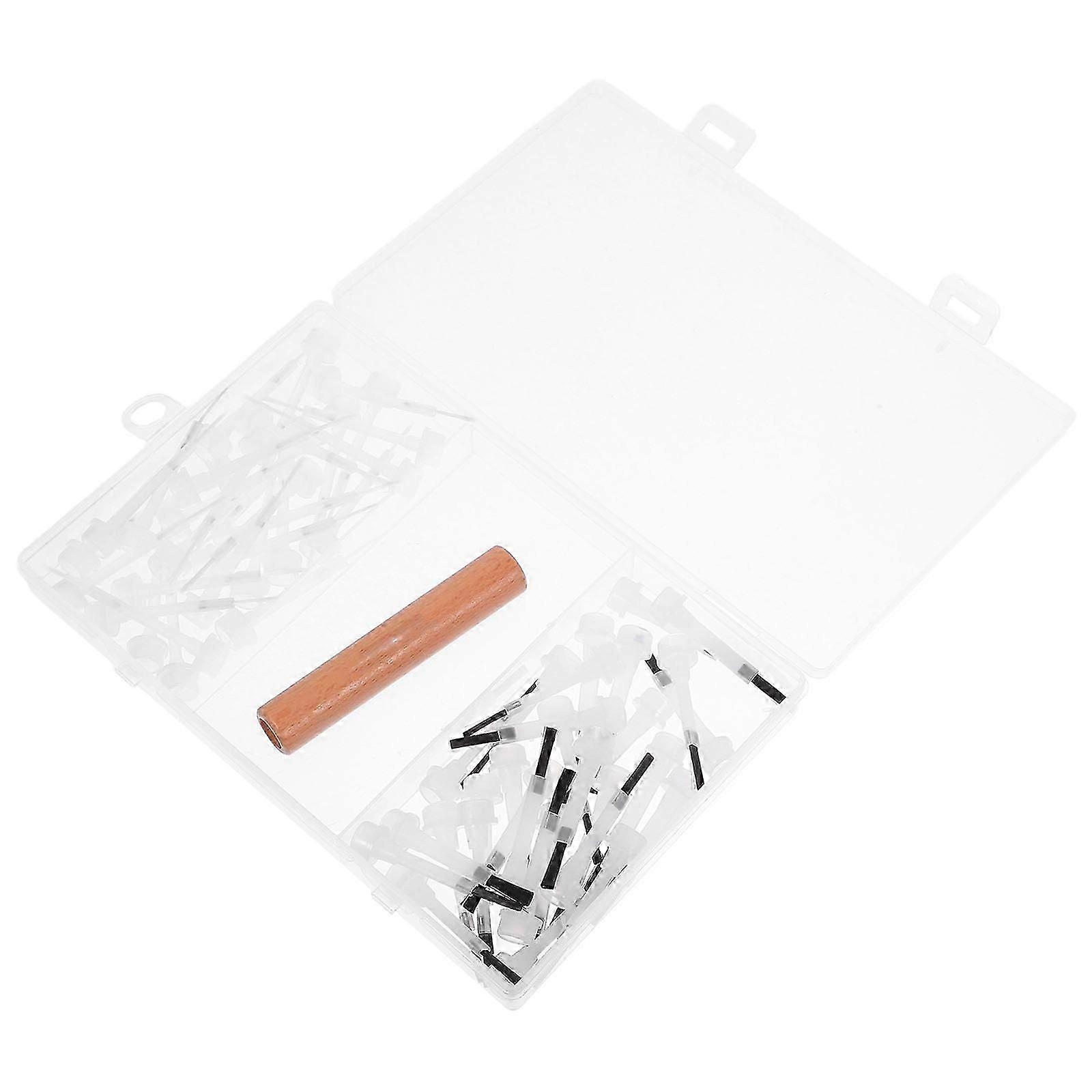 1Set Nail Art Brush Set with Replaceable Heads for Detailed Nail Design