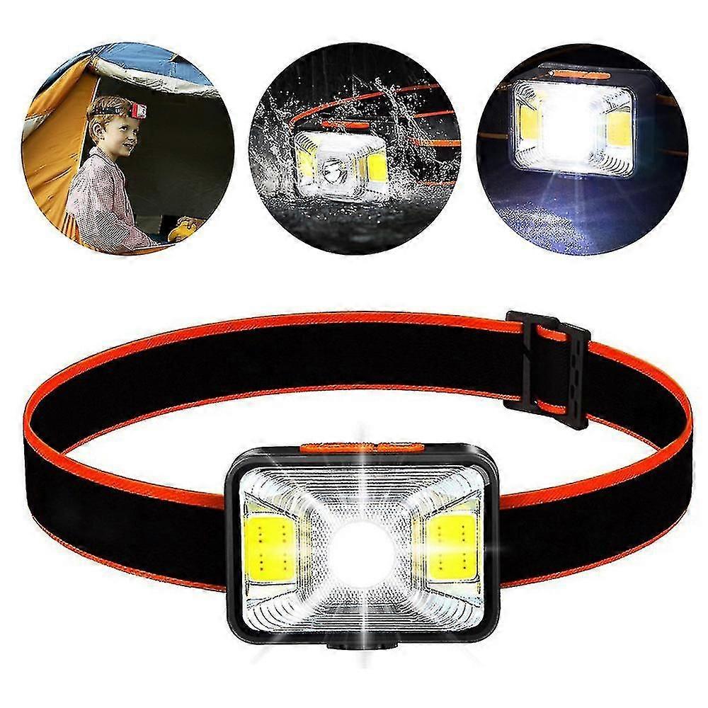 Mini Rechargeable LED Head Torch, Camping Headlamp Flashlight