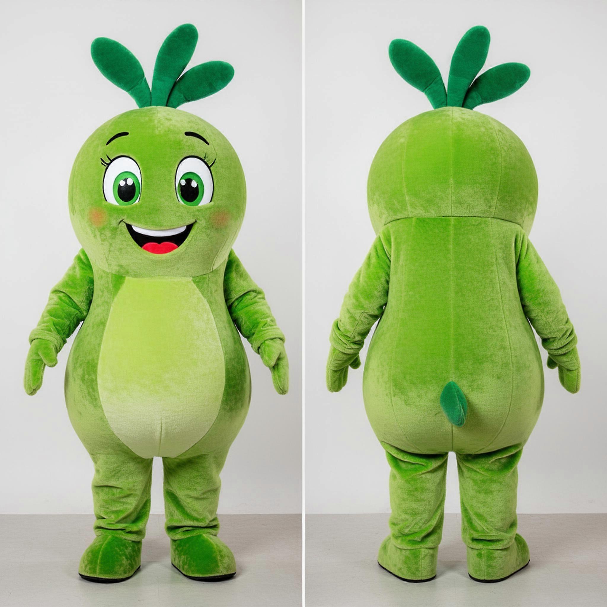 MASTICOT Emerald Green Rounded Radish Mascot