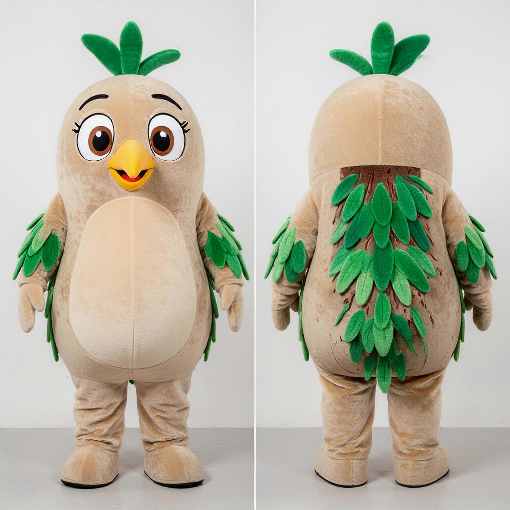 MASTICOT Velvety Beige Kiwi Mascot