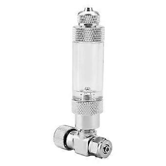 Needle Valve for Aquarium Tank for Aquarium System CO2 Regulator (Double Head Fine Adjustment Valve + Non-Return Bubble Counter, 4)