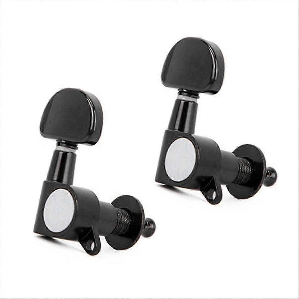 Folk Guitar Ukulele Knob Fully Enclosed Classical String Black
